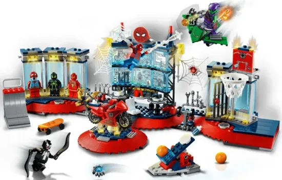 Конструктор Spider Hero "Нападение на мастерскую паука", 507 дет.