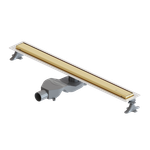 Душевой лоток Premium Linear 80см, нерж.сталь ЗОЛОТО