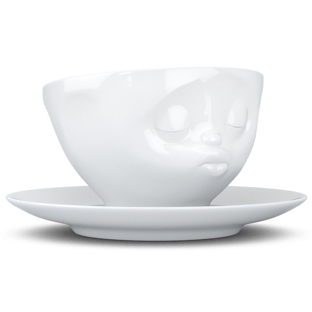 Чайная пара Kissing, 200 мл, белая