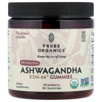 Tribe Organics, ашваганда KSM-66®, жевательные таблетки с плодами амлы, со вкусом клубники, 60 жевательных таблеток