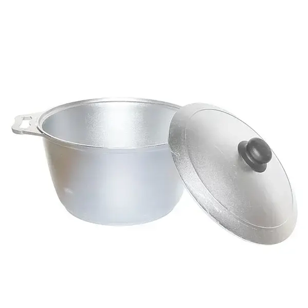 Кастрюля 6л литой алюминий с крышкой КМ-к60