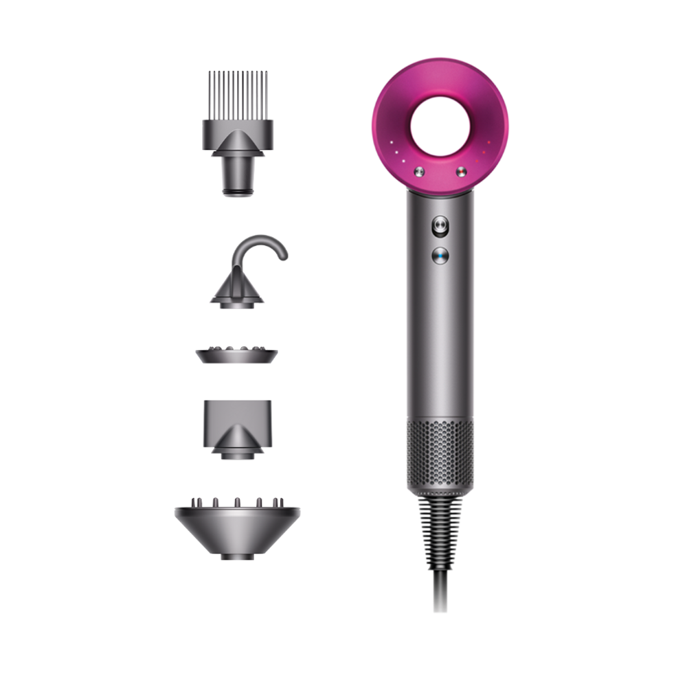 Фен Dyson HD07 Supersonic (Iron/Fuchsia) (2022) Фен для волос цвета «железо/фуксия». Подходит для кудрявых и волнистых волос любой длины