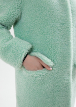 Шуба меховая, мятный