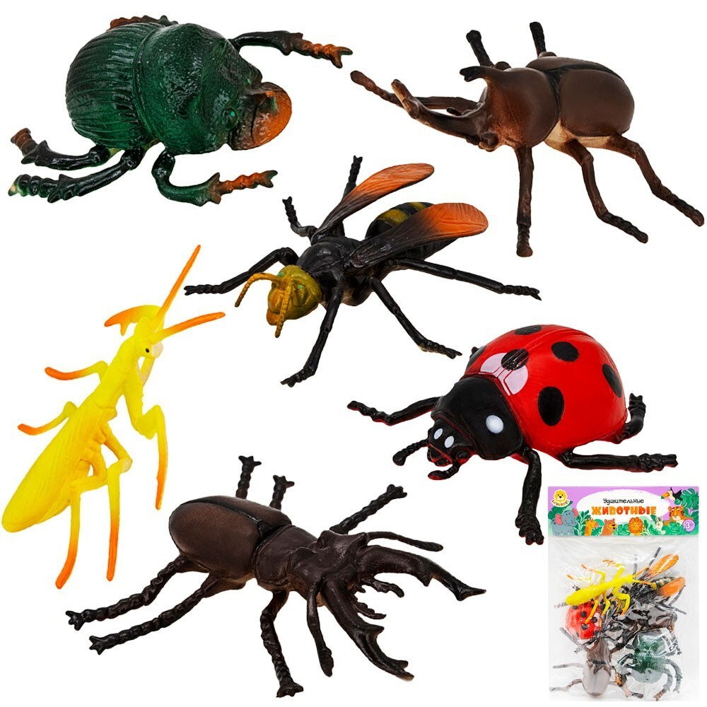 Набор насекомых Levatoys YSQ103-6C в пак.