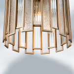 712042 Люстра AGAVE 3х40W E27 ШАМПАНЬ/ПРОЗРАЧНЫЙ