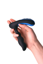Массажер простаты Erotist Second (Цвет: черный с синим)