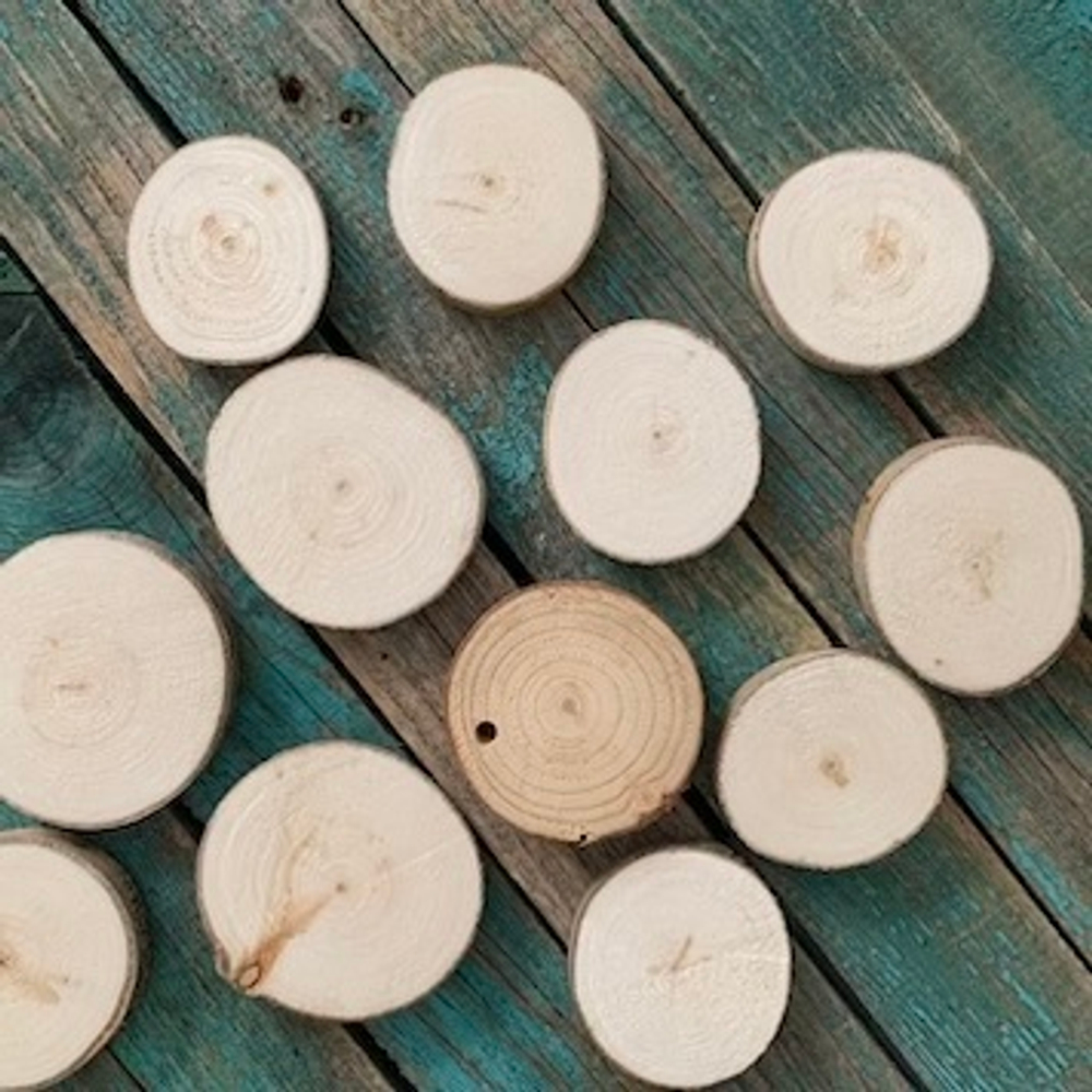Деревянный срез дерева. Подставка. (5,5-7 см)