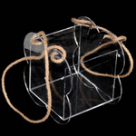 Коробка 16х16х12 см "Цветок" из оргстекла (Прозрачный)