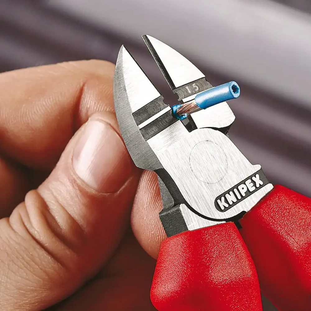 Кусачки боковые для удаления изоляции хромированные 160 мм Knipex 14 25 160