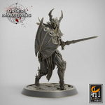 Blood Knight Человек Воин Паладин Варвар Файтер Рыцарь миниатюра для dnd, днд, pathfinder, фентези, Настольная игра, НРИ, Варгейм, РПГ