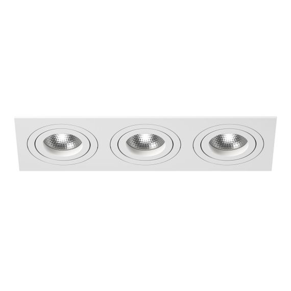 Комплект из светильника и рамки Lightstar Intero 16 (217536+217606+217606+217606) i536060606
