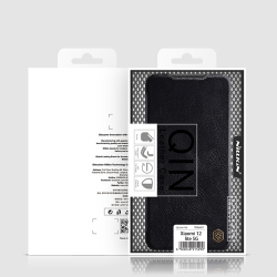 Кожаный чехол книжка от Nillkin для смартфона Xiaomi 12 Lite 5G, серия Qin Leather