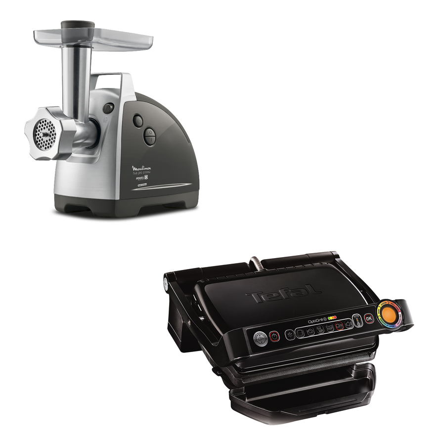 Мясорубка Moulinex ME687832 + Электрогиль Tefal GC712834