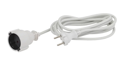 Удлинитель 1-розетка 5-метров 6А 2*0.75 ПВС