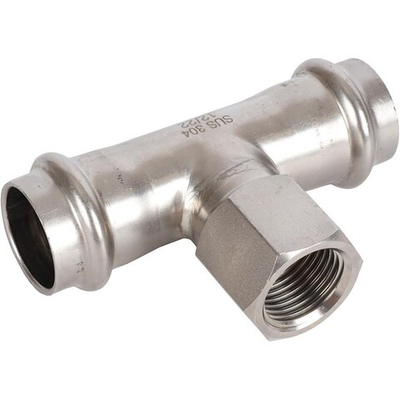 ROMMER Тройник с ВР 22x1/2" из нержавеющей стали прессовой