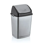 Урна для мусора Фантазия 50л черн-сер (уп6шт)