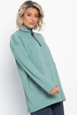 Блуза Долгожданная встреча (зеленая) Б15080-5М LT Collection