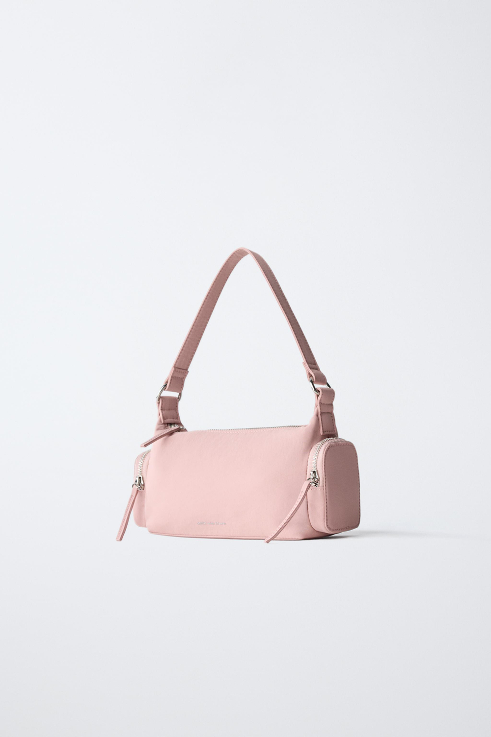 ZARA СУМКА ЧЕРЕЗ ПЛЕЧО С КАРМАНАМИ, РОЗОВЫЙ