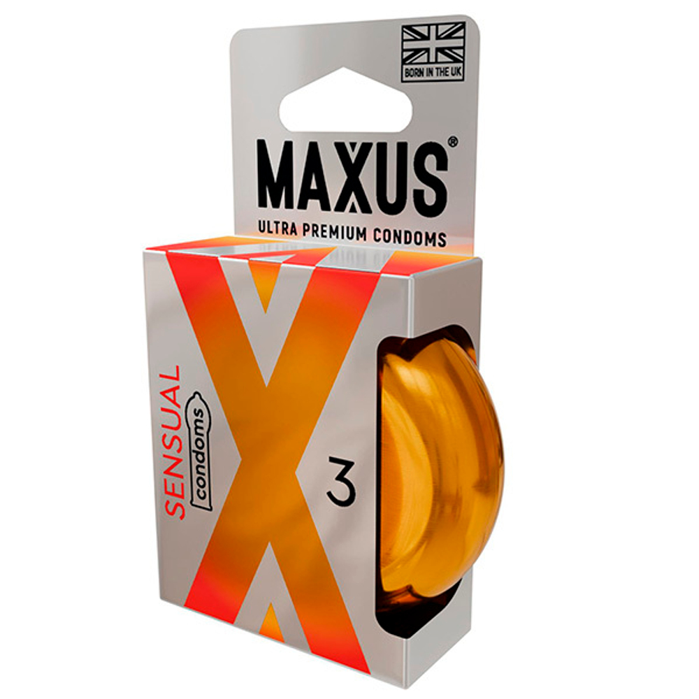 Презервативы анатомической формы Maxus Sensual 3шт