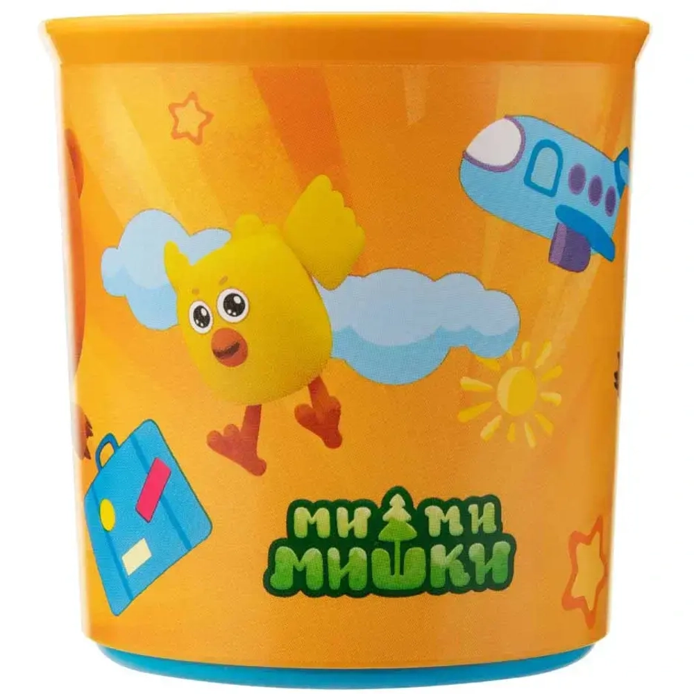 Кружка пластиковая 200мл «МИ-МИ-МИШКИ» оранжевый