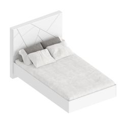 Кровать 1,5 сп МС "Сандра"(Белый лофт)