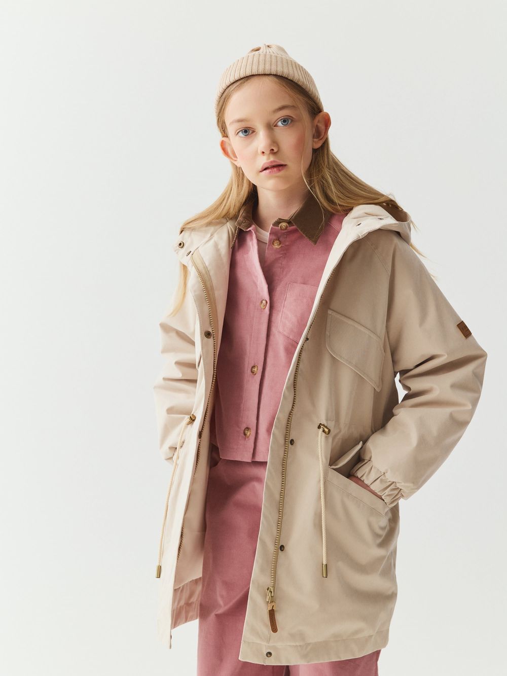 Парка демисезонная "Беж" 7+