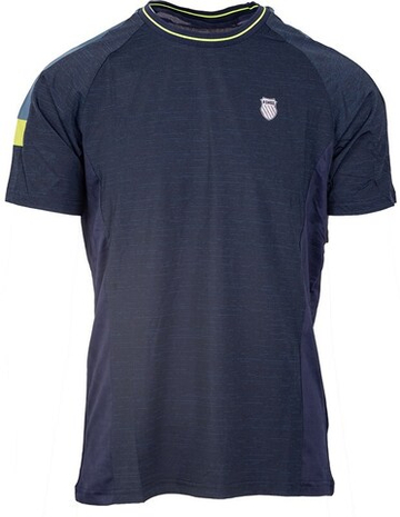 Мужская теннисная футболка K-Swiss Tac Hypercourt T-Shirt Melange 2 - peacoat