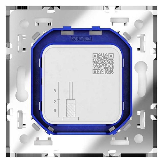 Розетка телевизионнная встраиваемая Voltum S70 оконечная TV+SAT, (белый глянцевый) VLS060401