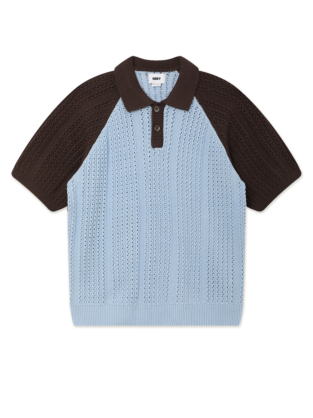 Поло Вязаное Кор. Рукав Obey Abel Polo Sweater