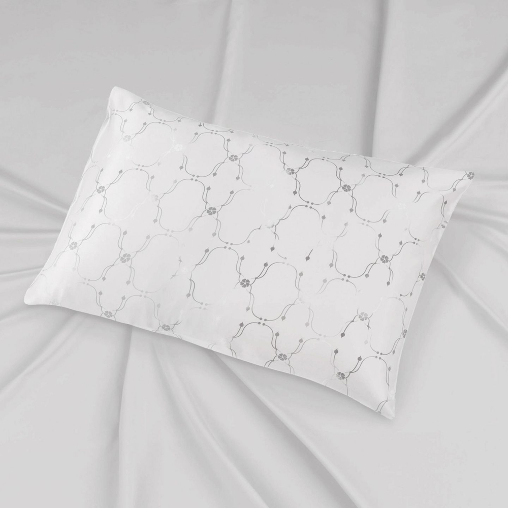 Наволочка 50x70 Mollen Узор жемчужно-белая хлопковая