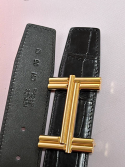 Ремень Hermes из кожи крокодила