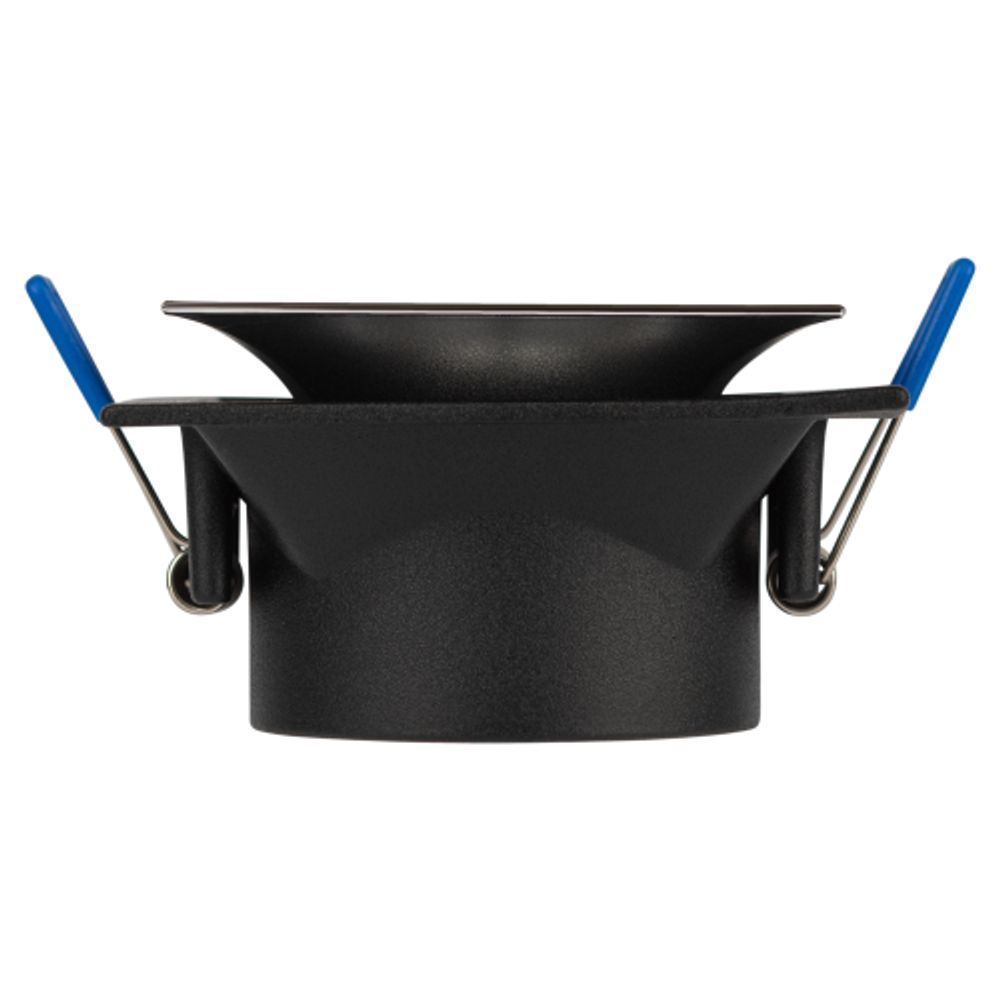 Светильник встраиваемый декоративный ЭРА KL102 BK/CH под лампу MR16 GU5.3 черный/хром