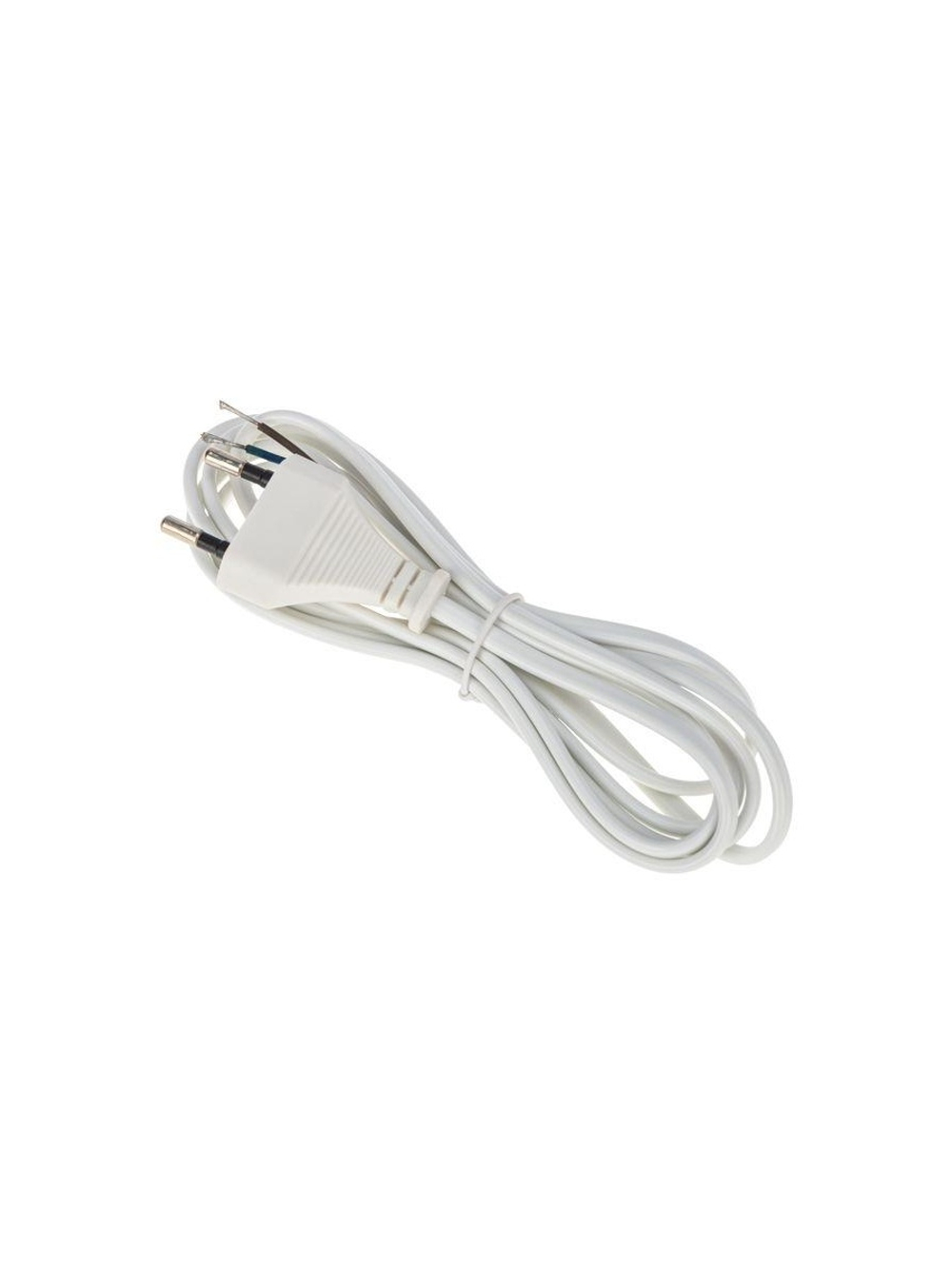 Шнур сетевой 1.8м ШВВП 2х0.75 бел. Rexant 11-1147