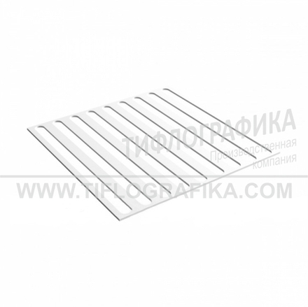 Прижим для монтажа тактильной плитки, продольная 500x500 мм