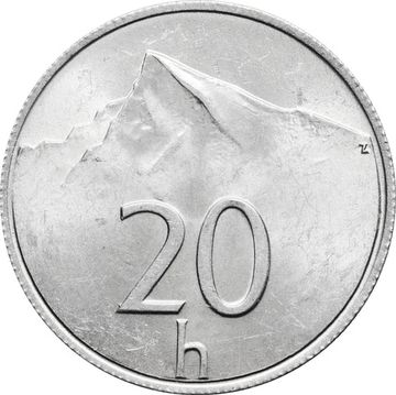 20 геллеров 1993 Словакия