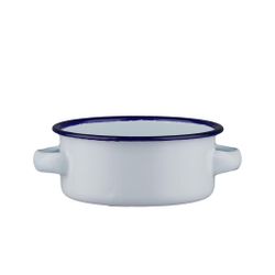 Кастрюля для подачи 11,3 см h4,7 см 350 мл круглая Blue Rim эмалированая сталь SUNNEX [1]