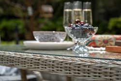 "Неаполь" обеденная группа плетеная из искусственного ротанга, цвет бежевый