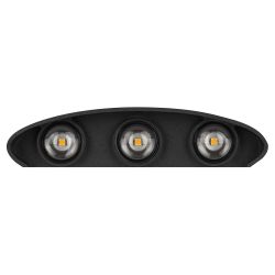 Светильник декоративный настенный светодиодный ЭРА WL12 BK 6х1Вт 3000К IP54 черный для интерьера и фасадов зданий | Фасадная декоративная подсветка