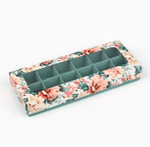 Коробка для 12 конфет «Цветы», 26.5×10.5х3.8 см