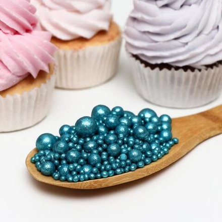 Воздушный рис в глазури "Блеск бирюзовый" 50г