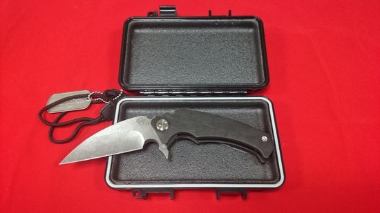 Складной нож Medford Fuk Flipper MF/FUK Flipper Tb-PVD c клинком из стали D2, рукоять титан