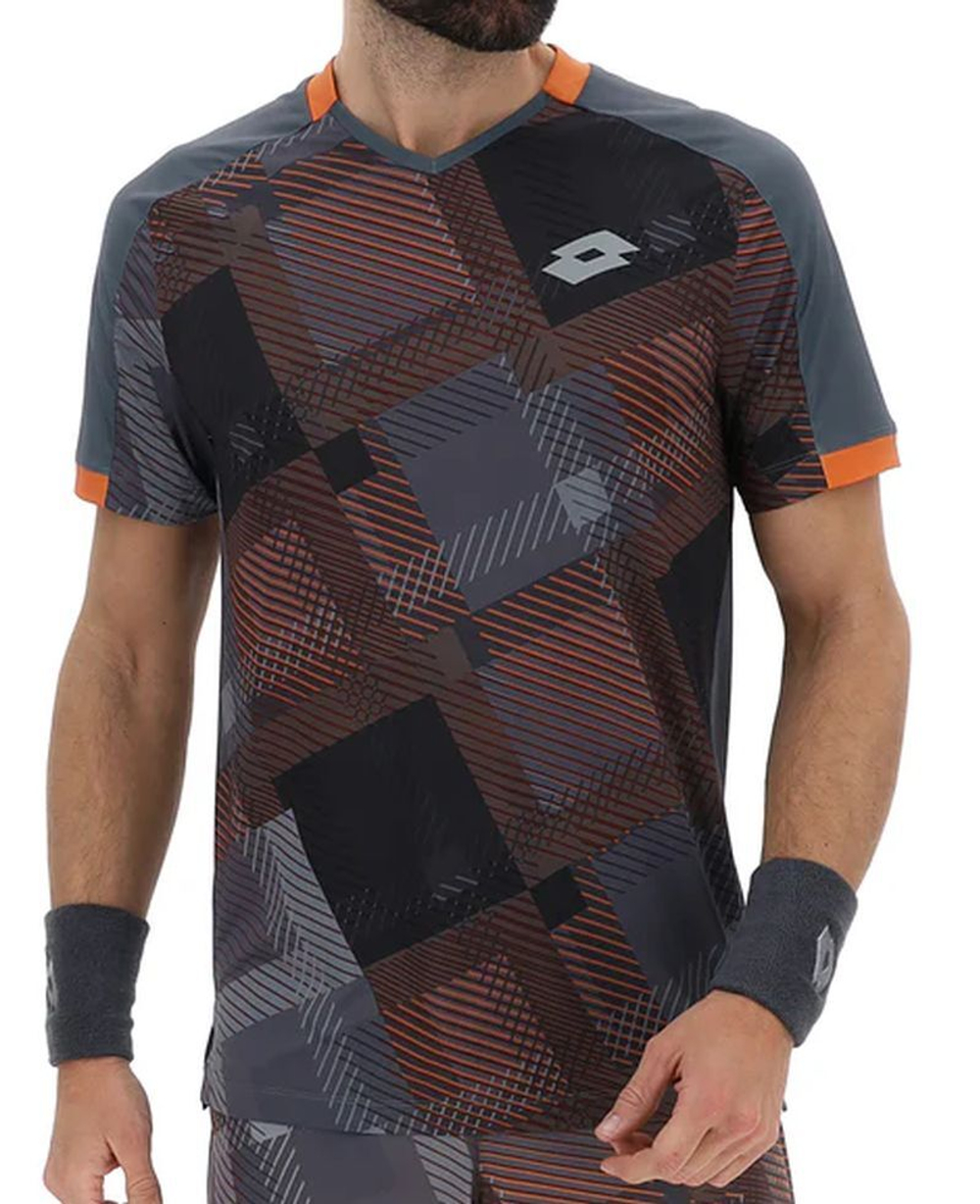 Теннисная футболка Lotto Tech IV D1 - poppy seed gray