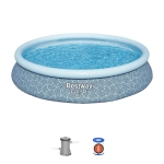 Бассейн надувной Fast Set 457*84 см + фильтр-насос 2006 л/ч (II) Bestway (57313)