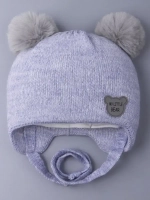 Шапка детская зимняя вязаная с ушками