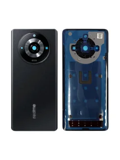 Задняя крышка для Realme 11 Pro+ черная (Black) со стеклом камеры