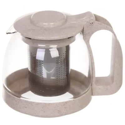 Чайник заварочный стеклянный 700 мл с металлическим ситом «Naturel»