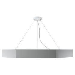 Светильник LED ЭРА Geometria SPO-122-W-40K-066 Hexagon 66Вт 4000К 5300Лм 800*800*80 белый подвесной драйвер внутри | Декоративные светильники Geometria