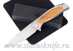 Нож Широгоров Флиппер F95NL Bronze Canaito Wood S90V MRBSфотография - 1