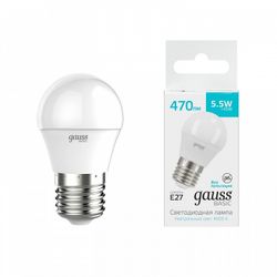 Лампа светодиодная Gauss  E27 5.5Вт 4000K 30532262