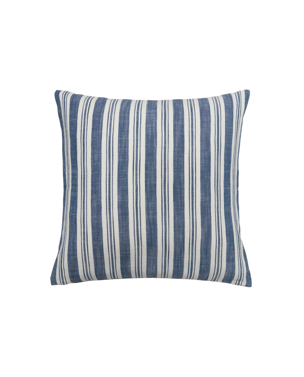 Zara Home наволочка декоративная из хлопка, синий, в полоску, 45x45 см